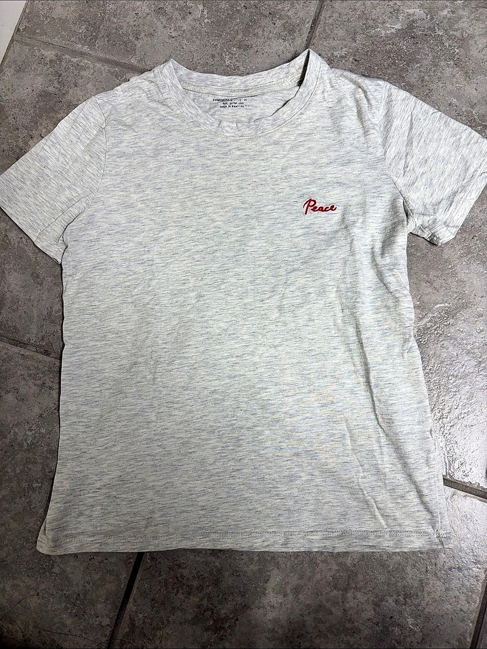 French Connection Gray Short Sleeve Tee